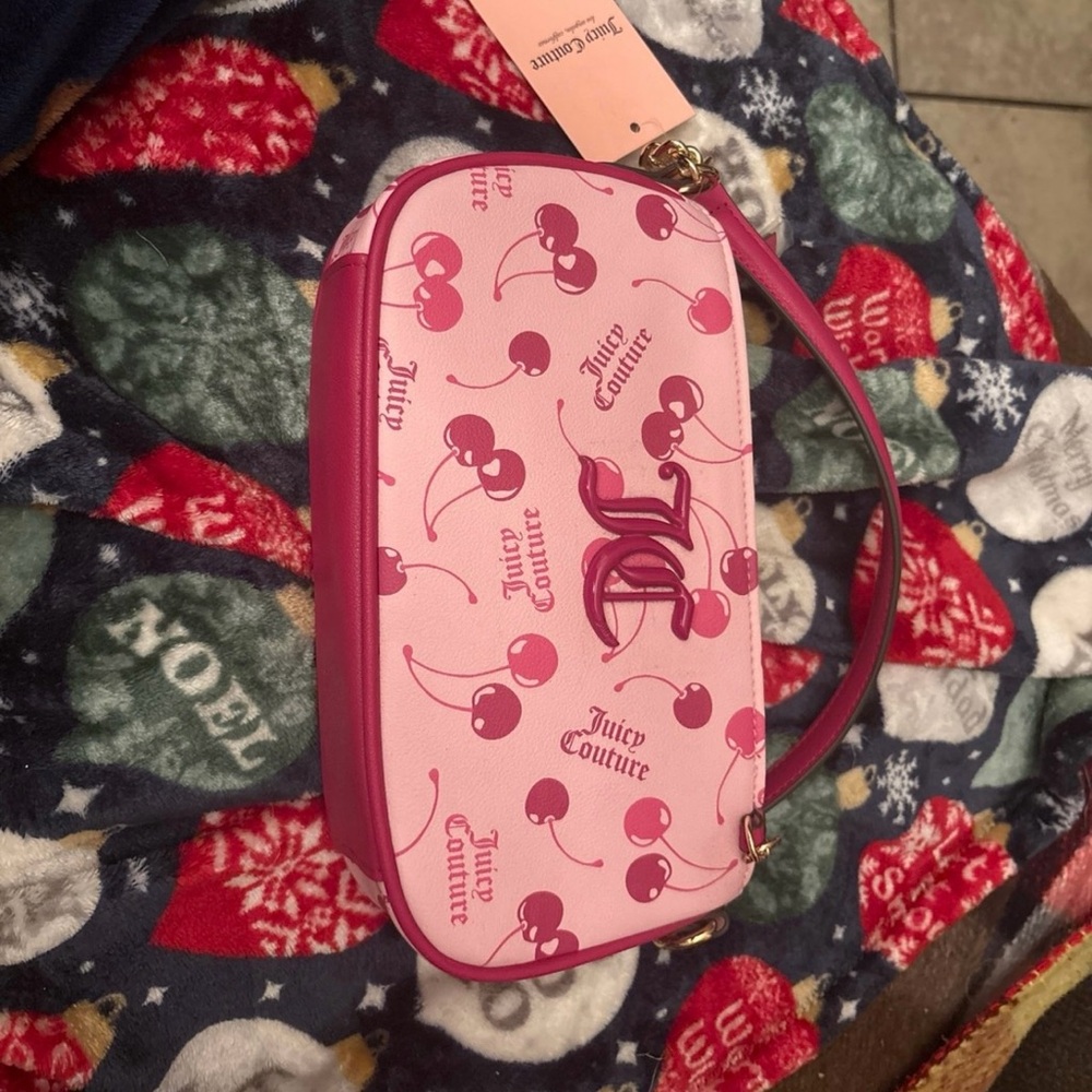 Juicy Couture Pink Cherry Patterned Purse